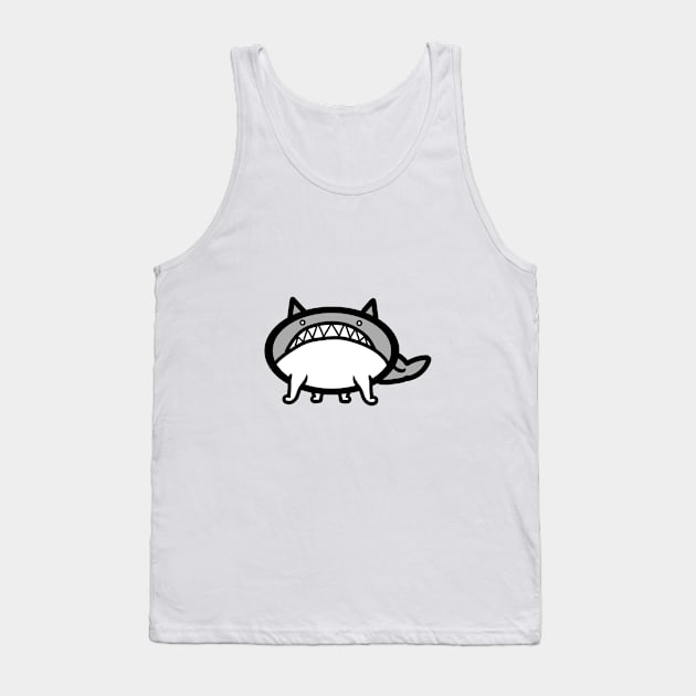 Whale Cat Tank Top by CawnishGameHen